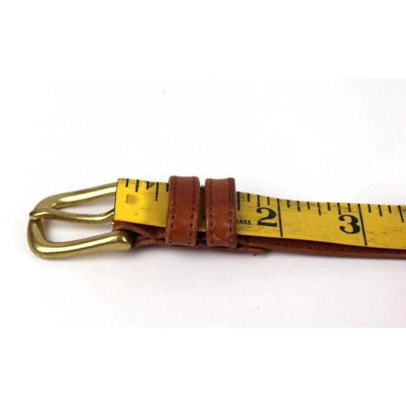 Coach BRITISH TAN BROWN GENUINE LEATHER 3/4"Wd CASUAL DRESS BELT Sz L (I38) - Picture 11 of 14